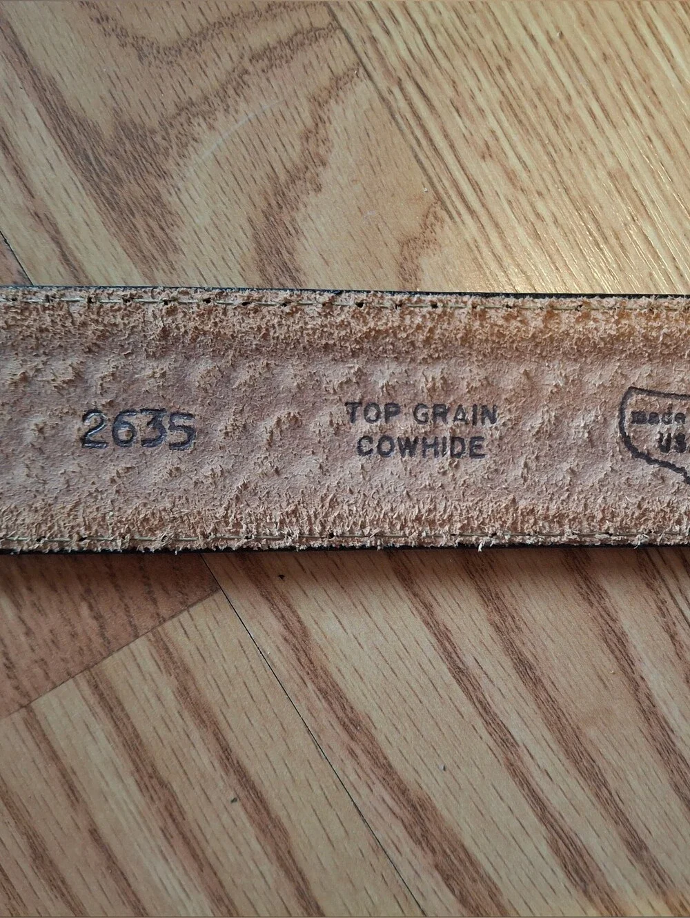 Men's Black Leather Western Belt